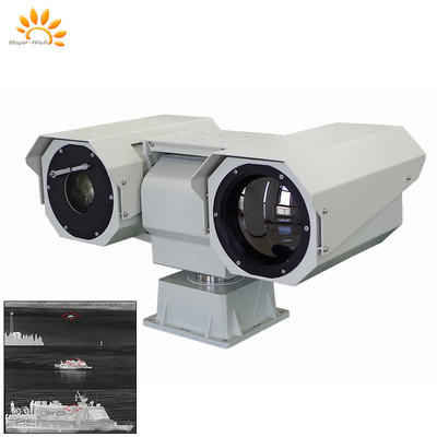 Дальний двойной датчик PTZ тепловая камера лазер 360 градусов для повышения безопасности и мониторинга